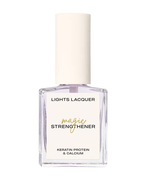 Enhance the beauty of your nails with an illuminating strengthener for lacquer